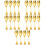 20Stk Einfache Goldene Metalllöffel Für Und Essen 8