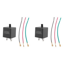 2X Motorcycle 3 Pin Adjustable Electronic LEDFlasher Relay for Car Turn Signal Blinker Light