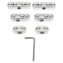 2Sets Autodraht Separator ABS Silber Zündkerzenkabel Organizer Halter