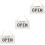 3Stk Open Closed Geschäftsschild Aus Holz Weiß Doppelseitig 6