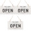 3Stk Open Closed Geschäftsschild Aus Holz Weiß Doppelseitig 4