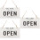 3Stk Open Closed Geschäftsschild Aus Holz Weiß Doppelseitig 8