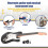 6 Strings Music Elgitarr Barn Musikinstrument Pedagogiska Leksaker för Barn 4
