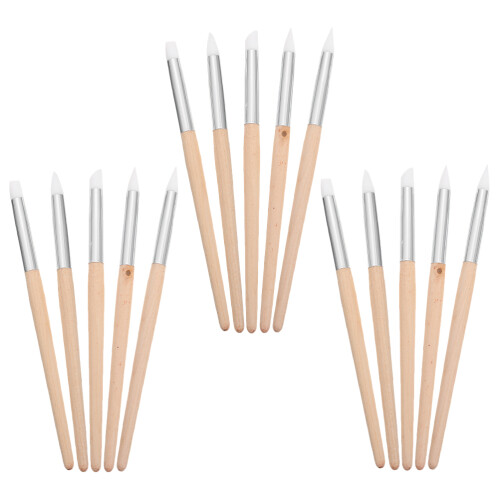 60Stk Khaki Nail Art Dotting Pen Und Tonbildhauer