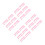 24Stk Silikon Lippenbürste Lippenstift Applikator Kosmetik Makeup Tool 8