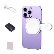 Selfie Phone Mirror with Wide Angle View, Universal ClipOn for iPhone 15/14/13/12 and Android