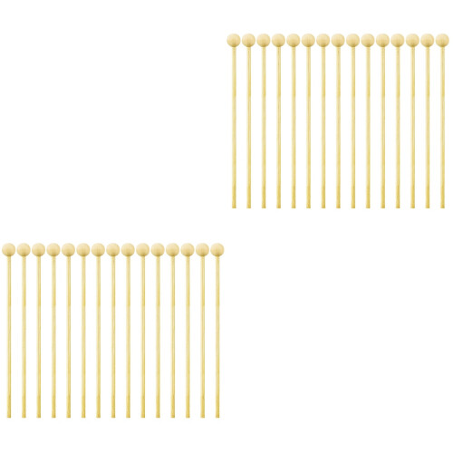 100Stk Holzsticks Hellgelb Für Lutscher Kuchen 2