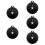 5Stk Schwarze Percussion Beckenmuttern Aluminium Austausch 10