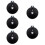 5Stk Schwarze Percussion Beckenmuttern Aluminium Austausch 11