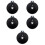 5Stk Schwarze Percussion Beckenmuttern Aluminium Austausch 7