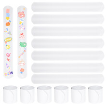 120Stk Weiße DIY Slap Bracelets Kinder Geschenk Für Festival Spiele