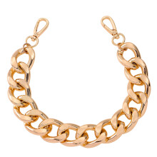 2Stk Bag Chain Metall Gold Mit Schnallen Abnehmbar