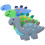 9Pièces Anneaux Dentition Bébé Dinosaur Silicone Colorés 9