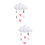 2Pièces Décoration Suspendue Nuage Pour 7