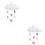 2Pièces Décoration Suspendue Nuage Pour 6
