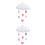 2Pièces Décoration Suspendue Nuage Pour 5