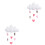2Pièces Décoration Suspendue Nuage Pour 3