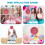 6Pièces Modèles Violet Décoration Photo 8