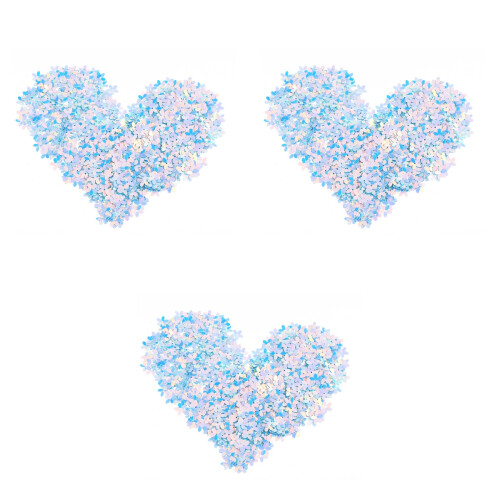 2400Pièces Patchs Vêtements Bleu Ciel À Sequins Pour Projets DIY 2