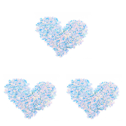 2400Pièces Patchs Vêtements Bleu Ciel À Sequins Pour Projets DIY 1