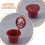 10 Pcs Reusable Refillable Coffee Capsule Filters for  with Spoon Brush Kitchen Accessories Coffee Filter Red 2