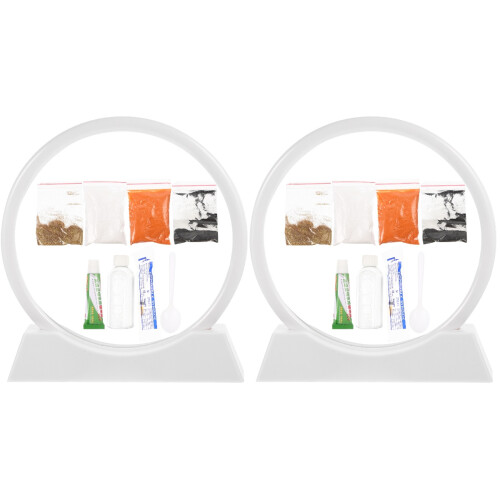 2Ensembles Kit Décor Sable DIY Pour Bureau 1