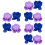 12Pièces Coupes Pour Œufs Durs Silicone Résistant Bleu Violet 6
