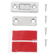 20Sets Silver Magnetic Cabinet Door Catch with Screws for Home Use