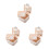 3Pcs Small Retainer Storage Box Plastic Travel Case with Mirror 5