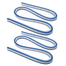4Pièces Règle Flexible En Métal Caoutchouc Pour Mesure