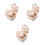 3Pcs Small Retainer Storage Box Plastic Travel Case with Mirror 6