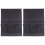 2Pièces Poche Rangement Suspendue Noire Pour Lit Chambre Rangée 2