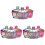 9Pièces Multicolores Verre Multifonction Qualité 2