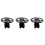 3Pièces Support Pinceaux Noir Rangement Durable 4