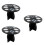 3Pièces Support Pinceaux Noir Rangement Durable 7
