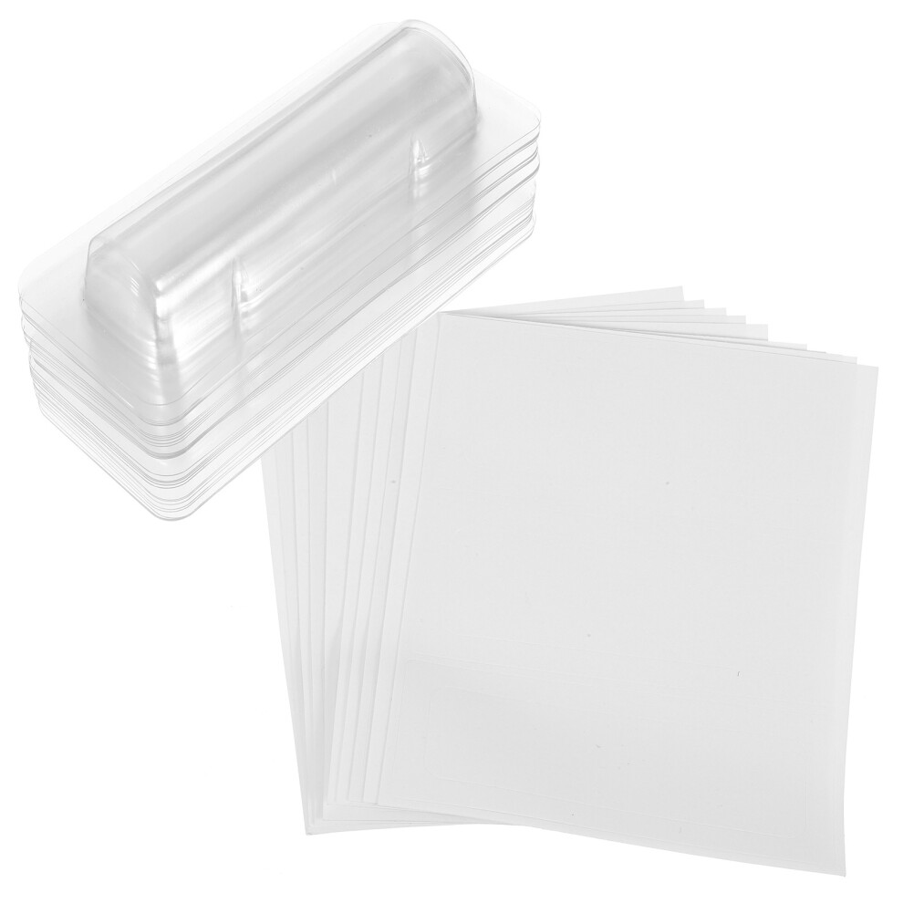 Inoomp 5Sets Lightweight Clear Lip Balm Pouches Plastic Money Holder