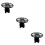 3Pièces Support Pinceaux Noir Rangement Durable 9