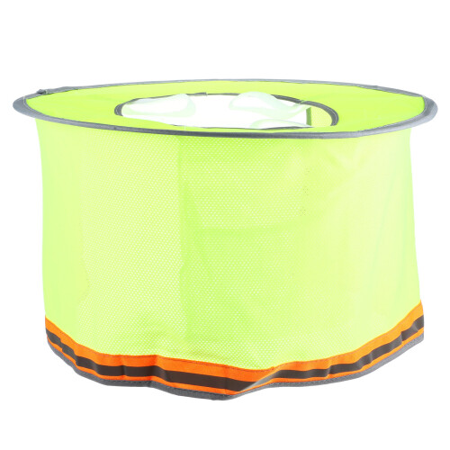 5Pcs Construction Hard Hat Sun Shade Yellow Full Brim Visor Neck Guard 2