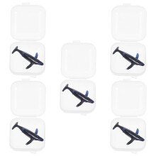 20Pièces Modèles Baleines Silicone 3D Multicolores Pour Décoration DIY