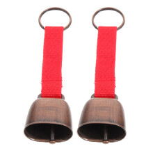 10Pcs Lightweight Red Bells for Outdoor Hiking Camping
