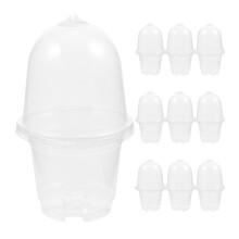 30Ensembles De Pots De Culture En Pet Transparent Pour Stockage