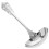 5Pcs Stainless Steel Serving Ladles Silver Kitchen Soup Spoons 1