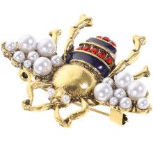 Assorted Color Rhinestone Animal Brooch Jewelry Pin for Jackets