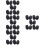 40Pcs Mini Black Sponge Mic Covers Windscreens for Teaching and Speech 9