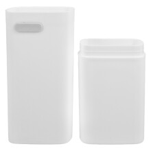 3Pcs Compact White ABS Toothbrush Storage Box Travel Toothpaste Holder