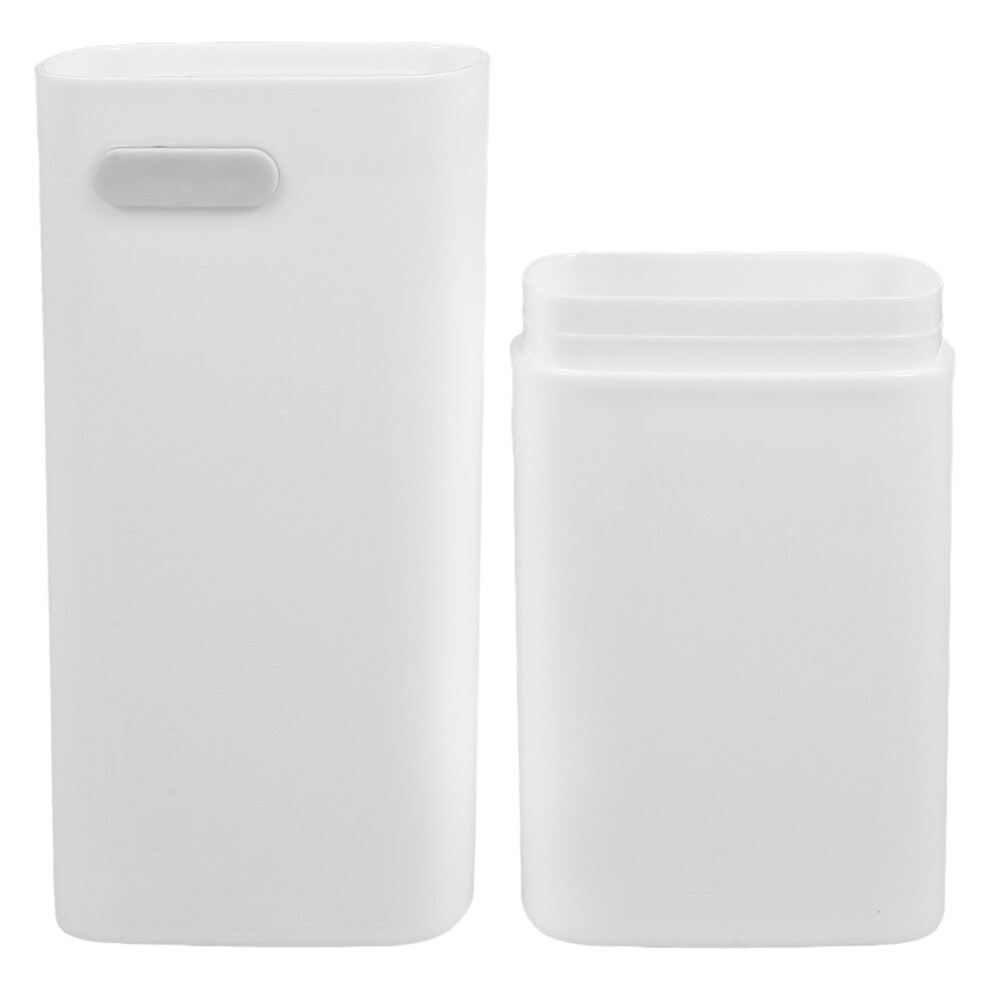 Iplusmile White 3Pcs Compact Abs Toothbrush Storage Box Travel Toothpaste Holder