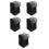5Pcs Easy Install Black Printer Covers Heat Dust Insulation Sleeves 6