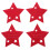 48Pcs Xmas Party Red Felt Cutlery Holders Star Pattern 1