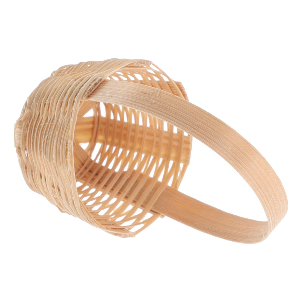 Photos - Doll Accessories 4Pcs Mini Bamboo Basket Set Khaki Dollhouse Miniatures for Decoration