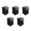 5Pcs Easy Install Black Printer Covers Heat Dust Insulation Sleeves 9